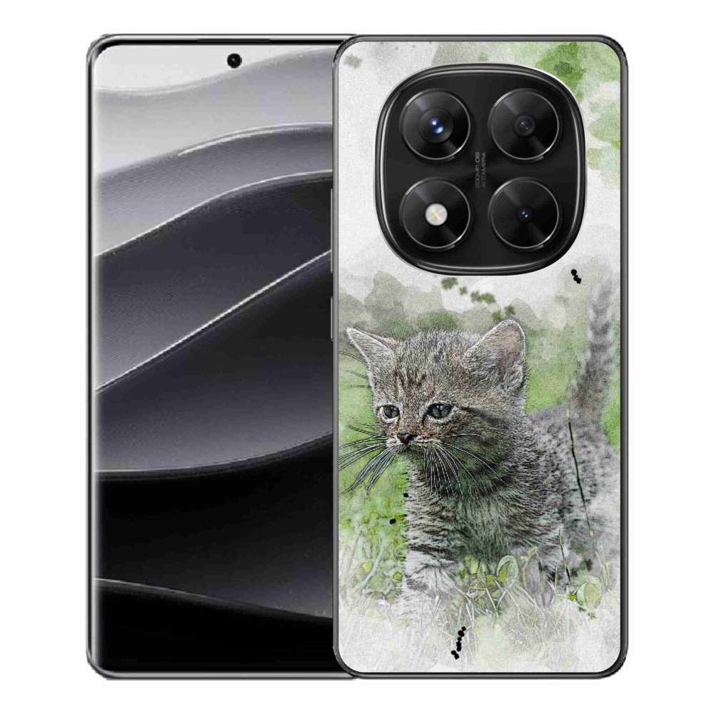 Gél borítás mmCase a Xiaomi Redmi Note 14 Pro 5G/Poco X7 5G számára - aranyos cica 1