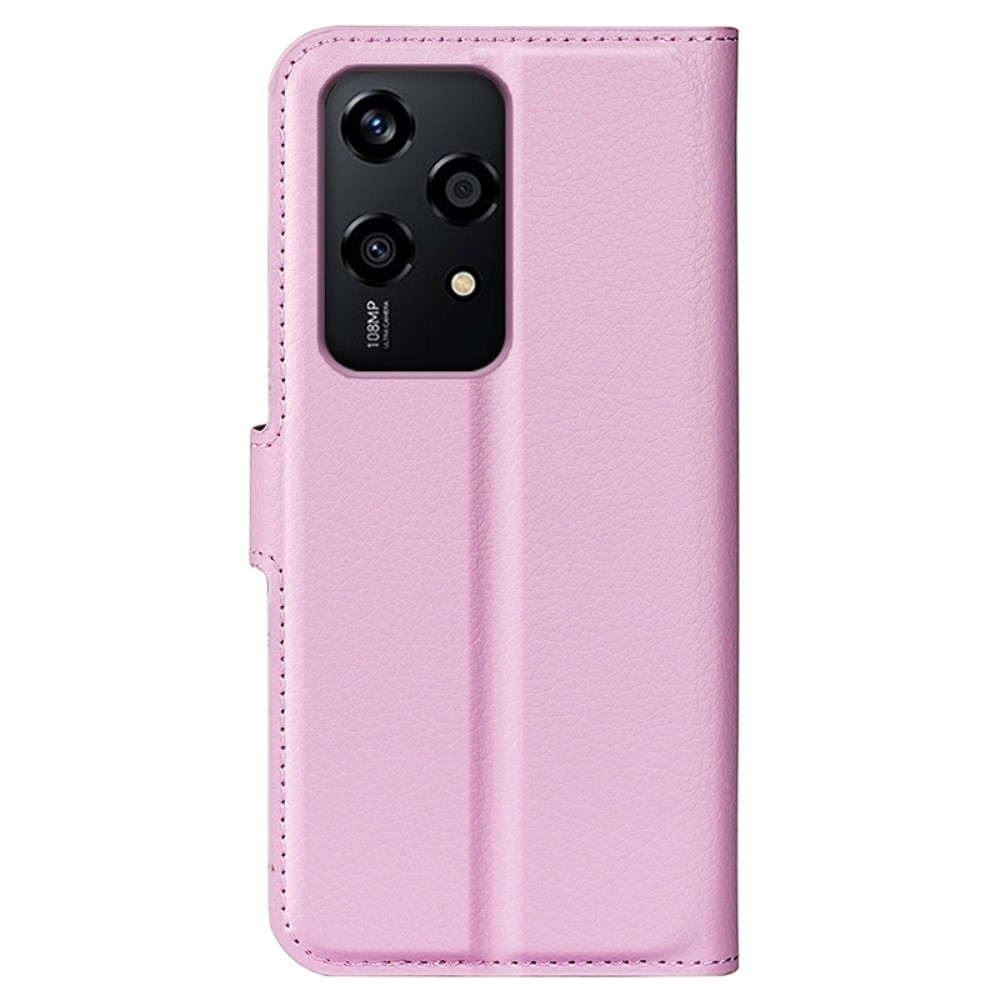 Litchi könyvtáska Honor 200 Lite 5G - rózsaszínű