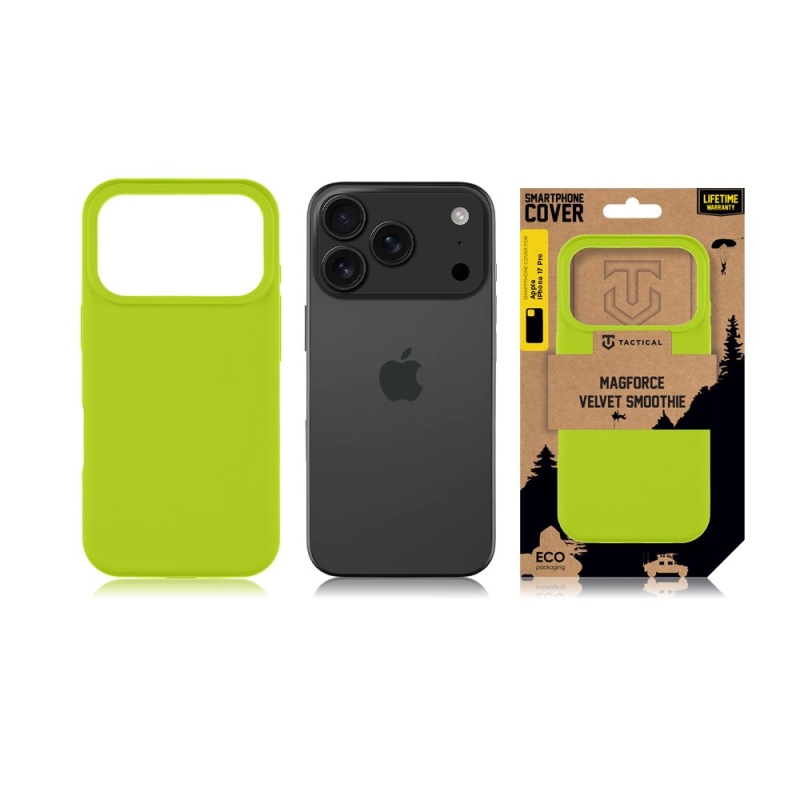 Taktikai MagForce bársony Smoothie borító Apple iPhone 17 Pro Avokádóhoz